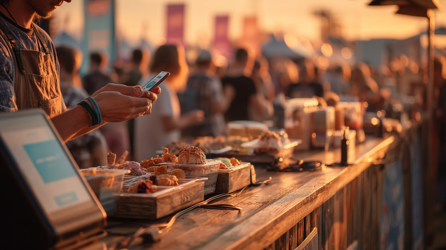 Mobile vendor with freezer