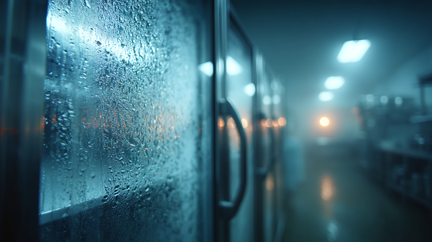 Kitchen freezer background shot